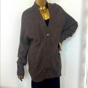 Isabel Marant Brown Mohair Cardigan Sweater in Excellent Condition